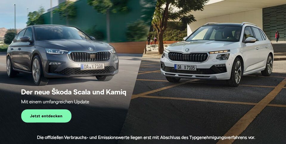 ERSTER AUSBLICK: Škoda Scala und Kamiq